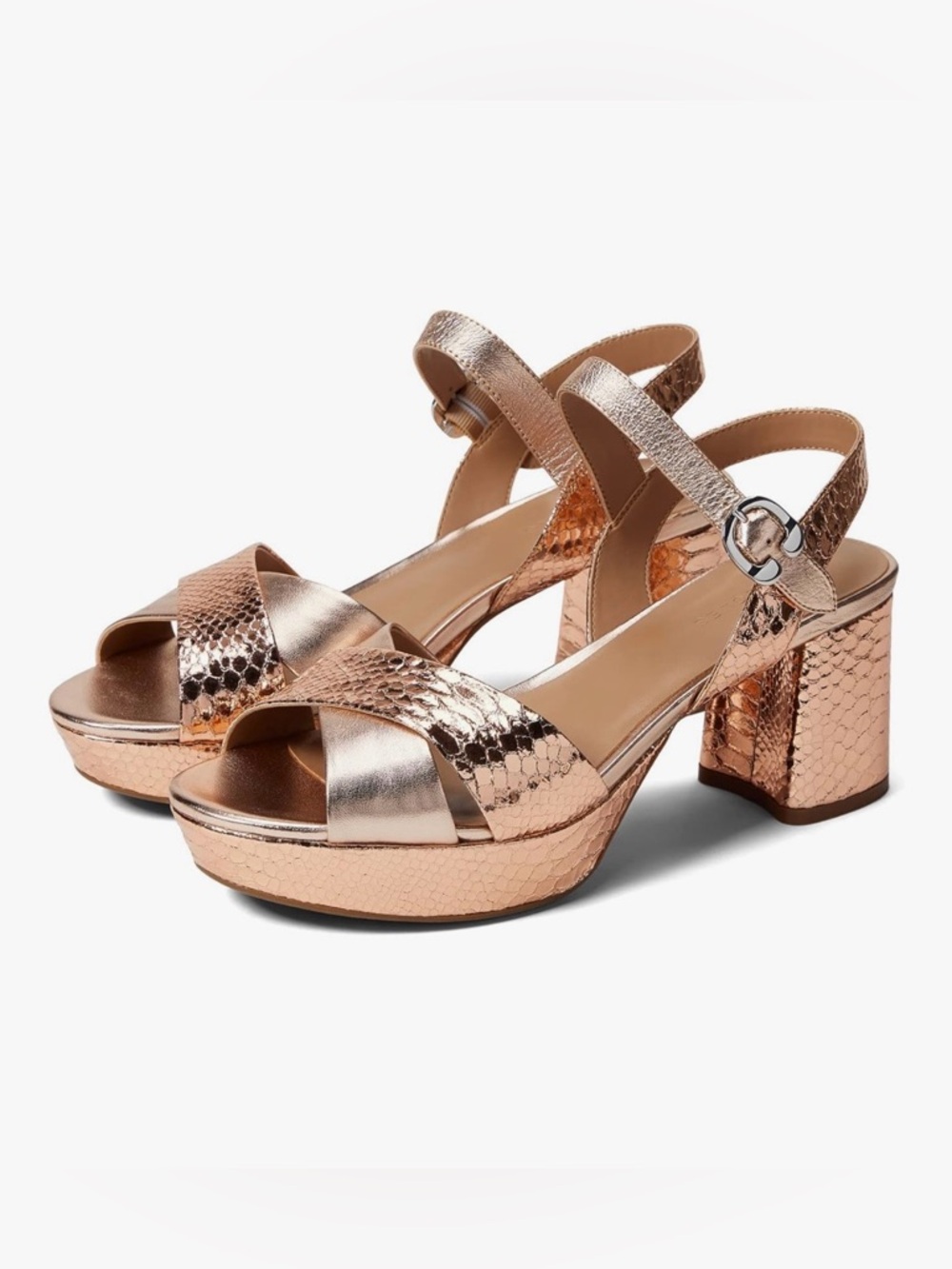 Aerosoles - COSMOS - Rose Gold Platform Heels - Size 11 - Picture 8 of 8
